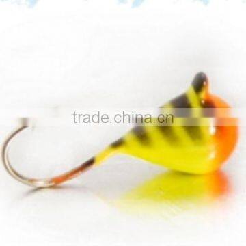 Wholesale Multicolor painting tungsten ice fishing jigs