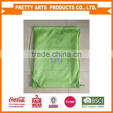 210D polyester drawsting shopping bags