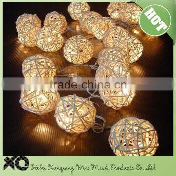 woven rattan christmas wired ball