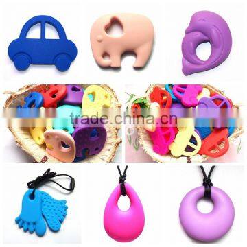 LFGB and FDA Approved Silicone Necklace Pendant China Hip Hop Jewelry photo-3