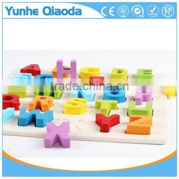 Hot Sales Kids Learnign Toy Wooden Alphabet and Digital Puzzle for Preschool photo-3