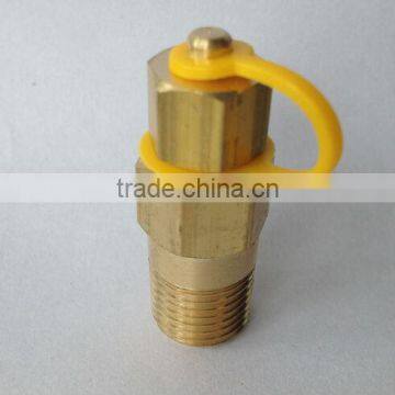 1/8" brass pete's pressure test point