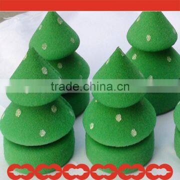 DIY Christmas Tree Hair Roller Hair Twist Sponge Factory photo-2