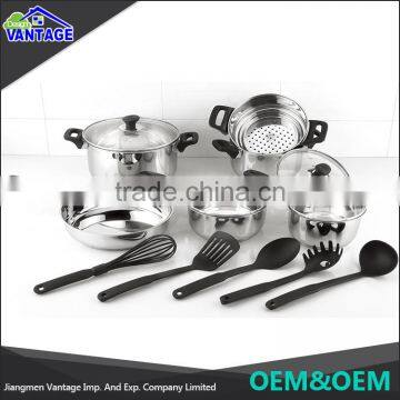 Different Shape 555 Stainless Steel Cooking Stock Pot Well Equipped Kitchen Cookware photo-1