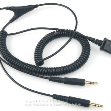 Plantronics QD to Dual 3.5mm Cable for Plantronics H & HW series Headsets 28959-01