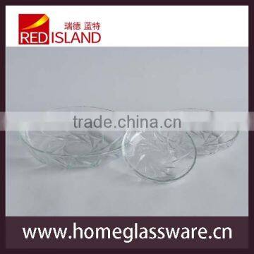 8 Inch Fresh Fruit Salad Glass Plate photo-5