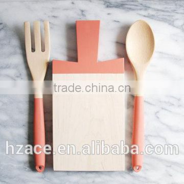 Paddle Cutting Board and Kitchen Utensil Set