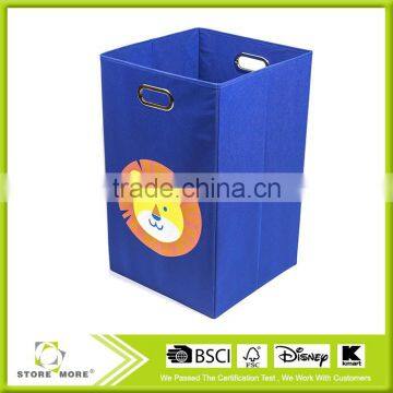 Folding Laundry Bin, Light Pink Butterfly photo-6