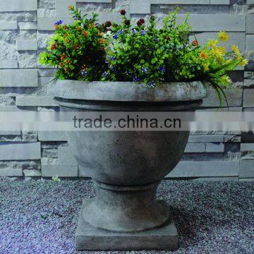 Cup Simple Polyresin Stone Styles Outdoor Flower Pots