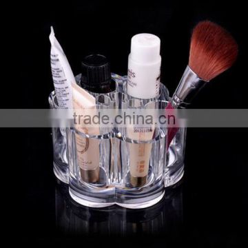 cy270 home Women's Fashion Beauty Designer Cosmetic Box Plum Flower Clear Acrylic Shaped Cosmetic Lipstick Brush Holder Makeup