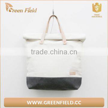 Canvas bag women canvas tote bag folded