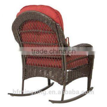 Wicker Rocking Chair Patio All Weather Proof With Cushions photo-2