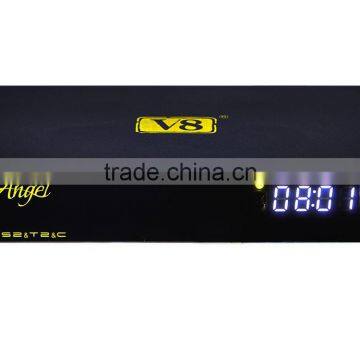 2016 New Powerful Andriod Combo DVB-S2+T2+Cable V8 Angel Satellite Receiver Built In Bluetooth and WiFi Support IPTV & VOD STB photo-2