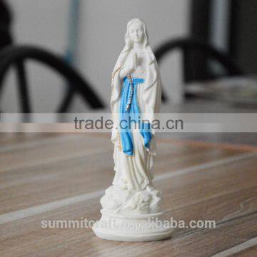 Resin pure white virgin mother mary statues