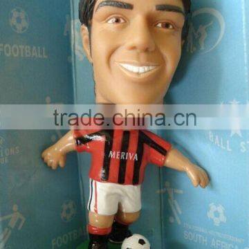 custom football player pvc bobblehead doll,World cup Star Promotional Bobblehead figure,Sports Star BobbleHead For Collection