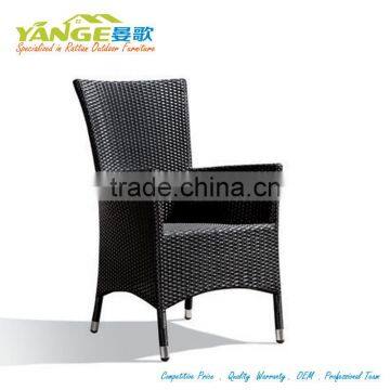 Aluminum rattan dining chair garden pato furniture outdoor rattan chair