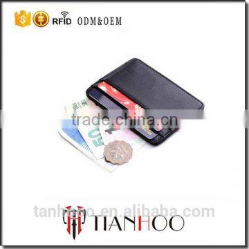 Custom Personalized Soft Sheepskin Leather Ultra Thin Card Holder