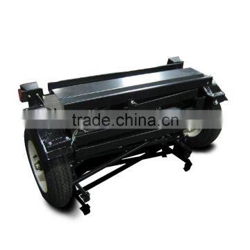 Single-Rail Folding Enclosed Motorcycle Pull Behind Utility Cargo Trailer photo-5