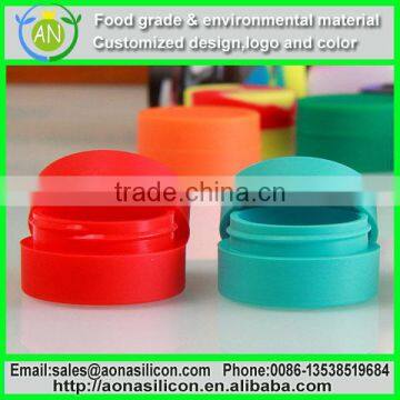 Mixing Colors Silicone Container for Oil, Colorful Silicone Jar