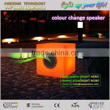 mobile phone controlled bluetooth speaker with led lgiht