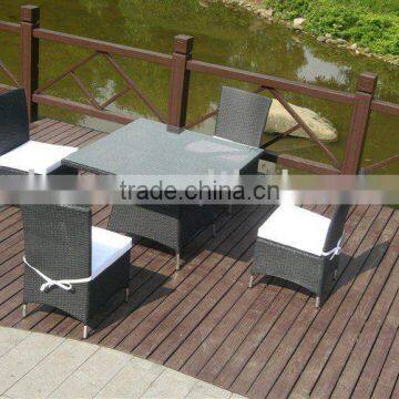 5pcs beautiful garden flat rattan wicker outdoor furniture set AY1615