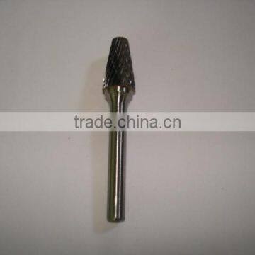 Cone flat nose shape tungsten carbide burrs