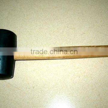 White Colored Rubber Mallet Hammer With Wooden Handle photo-3