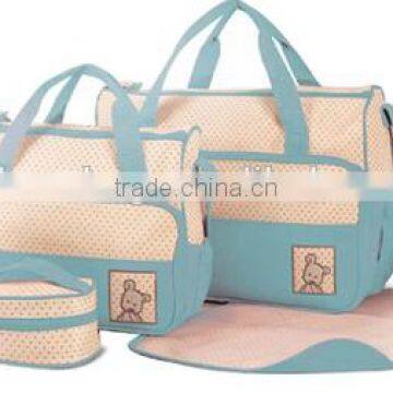 Wholesale Durable 5pc Set Baby Diaper Bag With Polyester photo-4