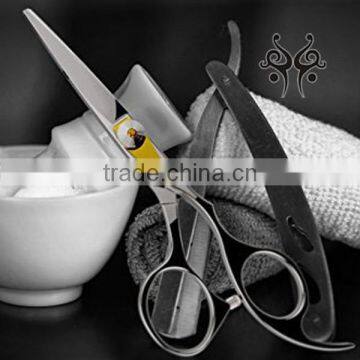Hot Selling Barber Scissors No Foldableb Black Good Quality Hair Cutting Scissors photo-3