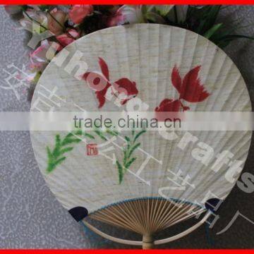 Top Sale Novelty Promotional Round Paper Hand Fan photo-3