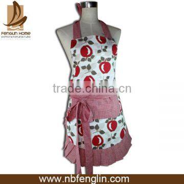 cotton and decorative leather apron