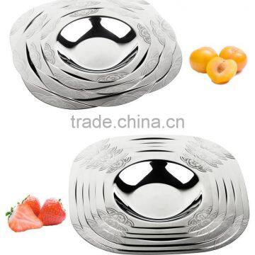 Custom Made Deep Thick Wall Stainless Steel Dinner Plate & Dishes photo-3