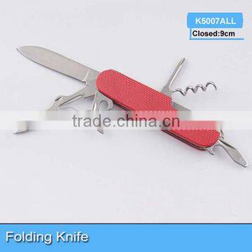 .New design multi knife Novelty pocket knife multi functiona utility kinfe LED knife fshion K5007ALL