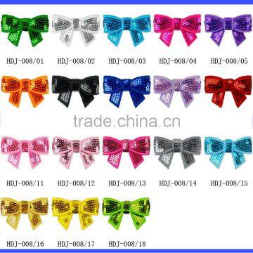 Solid Color Decorative Bows Wholesale Lovely 4.5cm Sequin Bows