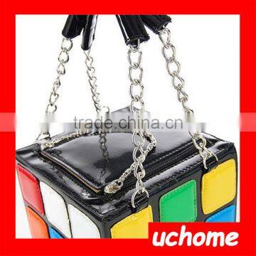 UCHOME New Design Squared Pu European Style Handbag For Women, Fashion Magic Cube Tote Bag photo-6