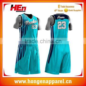 Hongen Apparel High Quality Reversible Basketball Jersey/best Basketball Jersey