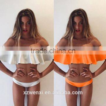 Wholesale 2017new design sexy fashion hot sale the letter bikini OEM service women swimwear