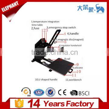 38cmx38cm Tshirt Usage Semi Auto Magnetic Heat Press Machine Cheap