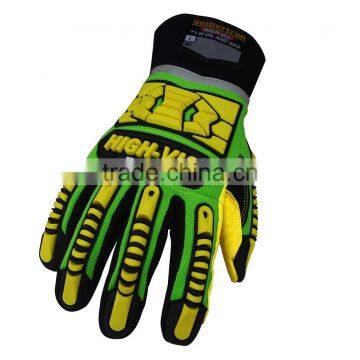 CE 4543 Oil and Gas Cut Proof PVC Dotted High Impact Resistant Safety Gloves photo-2
