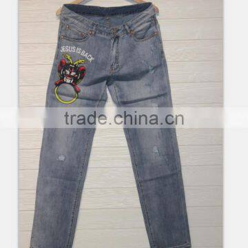 GZY New Trend Men's Pants Pattern wholesale no brand jeans stock