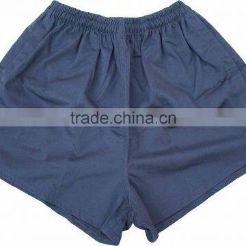 100% Cotton Twill Sports Black Rugby Short