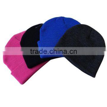 Cheap Striped Polar Fleece Knitted Winter Hat Factory photo-6