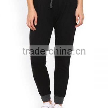 2017 Custom Made Women Sports Fit Ladies Black Jogger Track Pants Wholesale photo-2