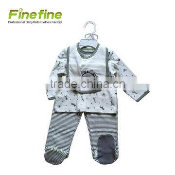 China Wholesale Latest Designs Europe Long Sleeve Baby Clothing Set