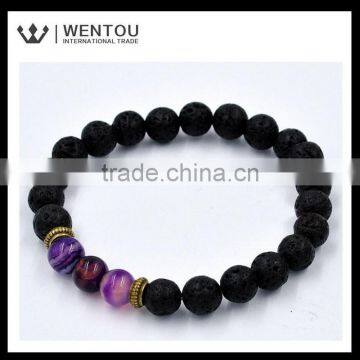 New Designs Hot Sale Lava Beads Bracelet photo-5