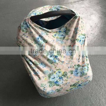 Infant Baby Car Seat Cover Rayon Nursing Cover Car Seat Canopy Polka Dot Baby Canopy Stretchy Car Seat Cover photo-4