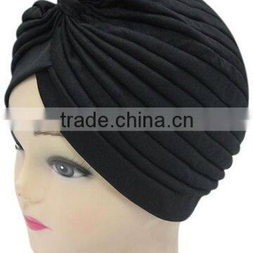 Men and Women Solid Color Bow Head Hat Outdoor Sunscreen Scarf Cap Watermelon Cap Cap Cap Cap Can be Folded photo-2
