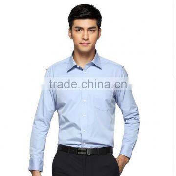 non iron men's shirt blue color shirt dress shirt