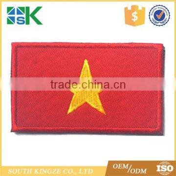 Stylish vietnam clothing high Quality Custom Flag Embroidery Patch