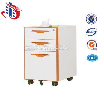 Hot sale 3 drawer mobile filing cabinet with mail packing